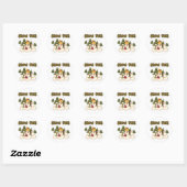 Snow Fun Twee T-shirts en cadeaus Ronde Sticker (Vel)