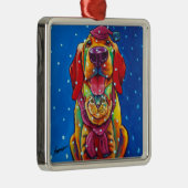 Snow Furries Holiday Ornament van Ron Burns (Rechts)