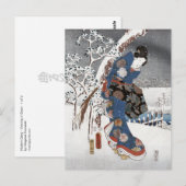 Snow Geisha Briefkaart II (Voorkant / Achterkant)