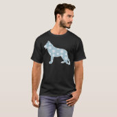 Snow German Shepherd T-shirt (Voorkant volledig)