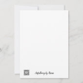 Snow Girl Holiday Kaart (Achterkant)