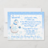 Snow Girls Holiday Brunch Uitnodigingen (Achterkant)