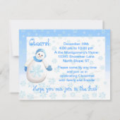 Snow Girls Holiday Open House-uitnodigingen Kaart (Achterkant)