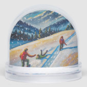 Snow Globe and Fun Mountain Snow Sneeuwbol (Voorkant)