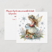 Snow Globe Fairy Holiday Card (Voorkant / Achterkant)