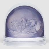 Snow Globe - Galloping Horses Sneeuwbol (Voorkant)