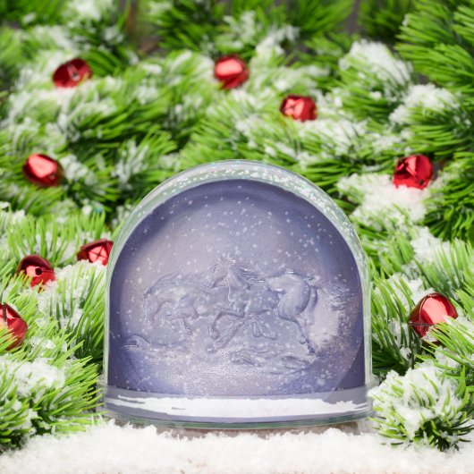 Snow Globe - Galloping Horses Sneeuwbol (Kerstmis)