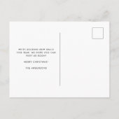 Snow Globe Holiday Moving Announcement Postcard Feestdagenkaart (Achterkant)