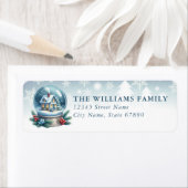 Snow Globe Return Address Labels (Insitu)