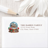 Snow Globe Return Address Labels (Insitu)