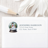 Snow Globe Return Address Labels (Insitu)