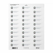 Snow Globe Return Address Labels (Full Sheet)