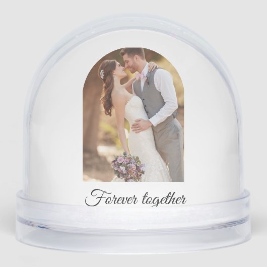 Snow Globe Wedding Table Numbers Winter Theme Sneeuwbol (Voorkant)