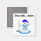 Snow Golf Magneet (Voorkant / Achterkant)