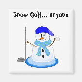 Snow Golf Magneet (Voorkant)