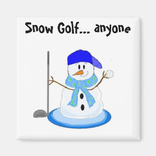 Snow Golf Magneet