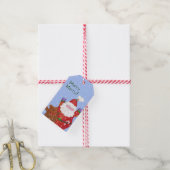 Snow Happy cadeau label Cadeaulabel (Met Touw)