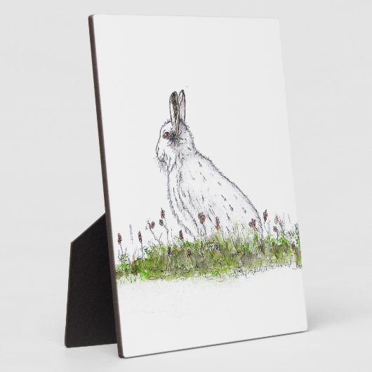 Snow Hare Fotoplaat (Zijkant)