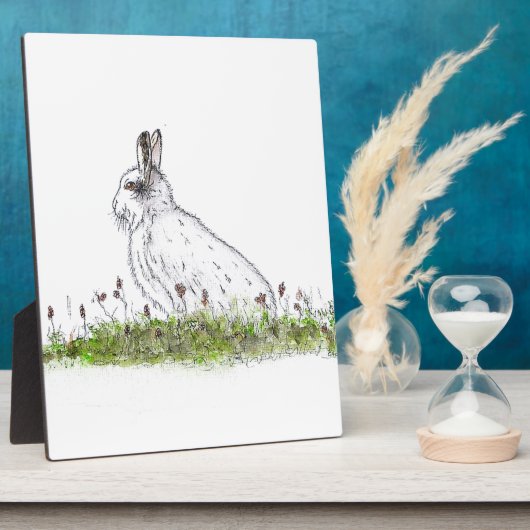 Snow Hare Fotoplaat (Zijkant)