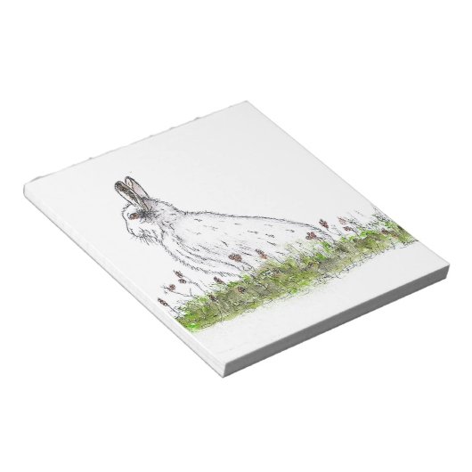 Snow Hare Notitieblok (Schuin)
