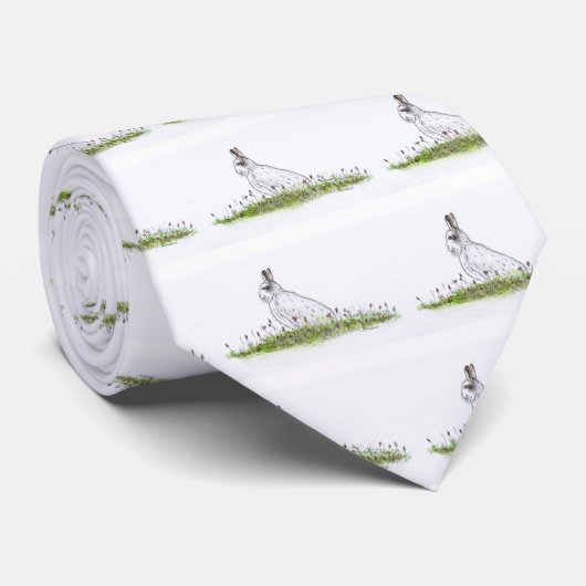 Snow Hare Stropdas (Opgerold)