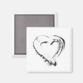 Snow Heart Magnet (Voorkant / Achterkant)