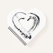 Snow Heart Spiral Notitieboek (Voorkant)