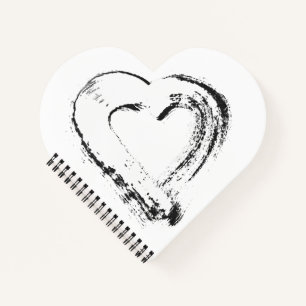 Snow Heart Spiral Notitieboek