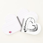 Snow Heart Spiral Notitieboek (Binnen)