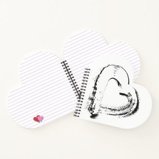 Snow Heart Spiral Notitieboek (Binnen)