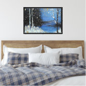 Snow Herfst Stretched Canvas Afdruk (Insitu (Slaapkamer))