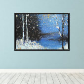 Snow Herfst Stretched Canvas Afdruk (Insitu (Houten vloer))