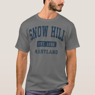 Snow Hill Maryland MD Athletic Sports Desi T-shirt