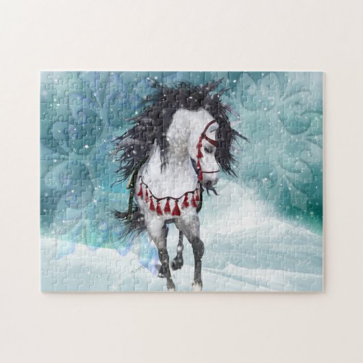 Snow Horse Puzzle Legpuzzel (Horizontaal)