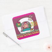 Snow Hut(Japanese 'Kamakura') Vierkante Sticker (Envelop)