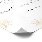 Snow in Love Advies & Wensen Winter Vrijgezellenfe Poster (Hoek)