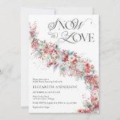 Snow In Love Berry Foliage Vrijgezellenfeest Kaart (Voorkant)