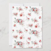 Snow In Love Berry Foliage Vrijgezellenfeest Kaart (Achterkant)