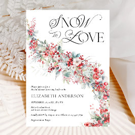 Snow In Love Berry Foliage Vrijgezellenfeest Kaart