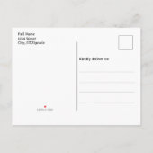 Snow In Love Blue Snowflake Bridal Shower Uitnodiging Briefkaart (Achterkant)