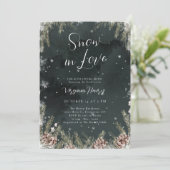 Snow In Love Bridal Shower Kaart (Staand voorkant)