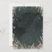 Snow In Love Bridal Shower Kaart (Achterkant)