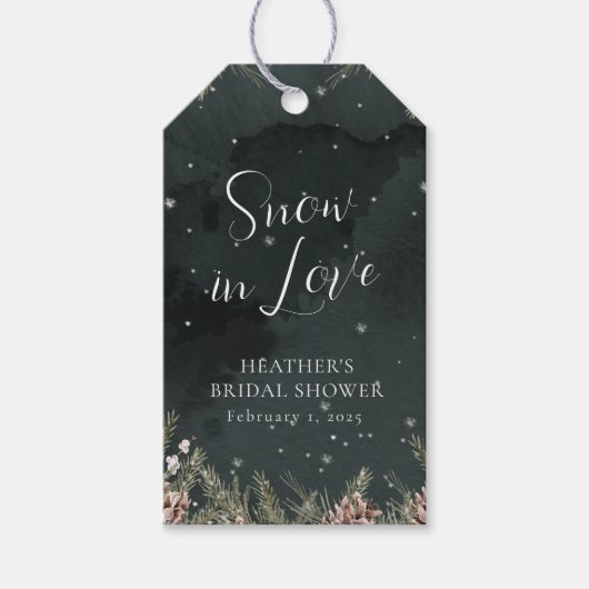 Snow In Love Cadeaulabel (Voorkant)