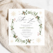 Snow in Love Christmas-Vrijgezellenfeest Kaart