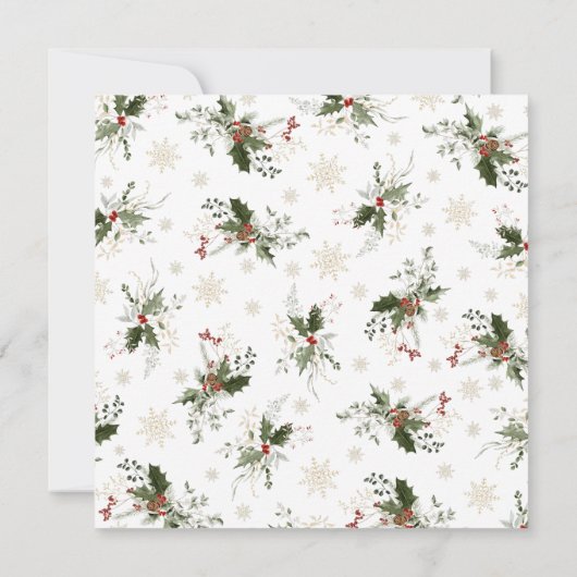 Snow in Love Christmas-Vrijgezellenfeest Kaart (Achterkant)