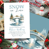 Snow in Love Christmas Winter Vrijgezellenfeest Kaart