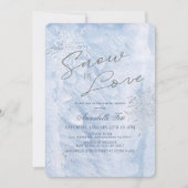 Snow in Love Frozen Winter Snowflake Vrijgezellenf Kaart (Voorkant)