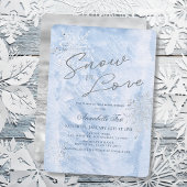 Snow in Love Frozen Winter Snowflake Vrijgezellenf Kaart