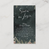 Snow In Love Informatiekaartje (Voorkant)