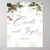 Snow In Love Kaarten & Wensen Winter Vrijgezellenf Poster (Voorkant)